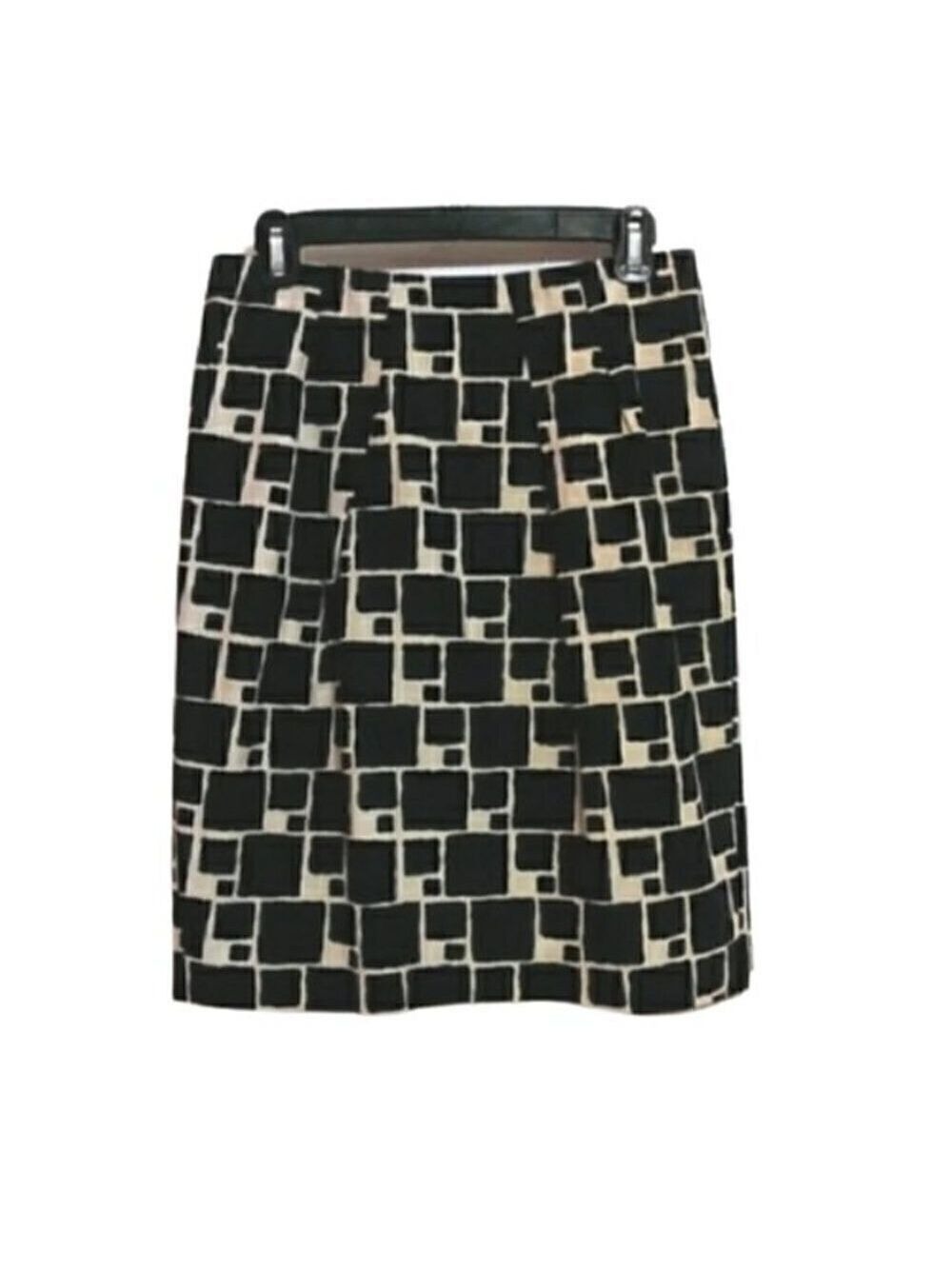 Banana Republic Geometric Silk Blend Pencil Skirt